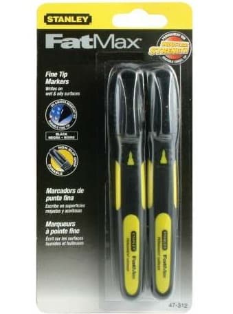 STANLEY 0-47-312 FatMax jelölőfilc fekete 2db