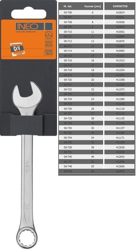 CSILLAG-VILLÁSKULCS NEO 09-724 24 MM CRV