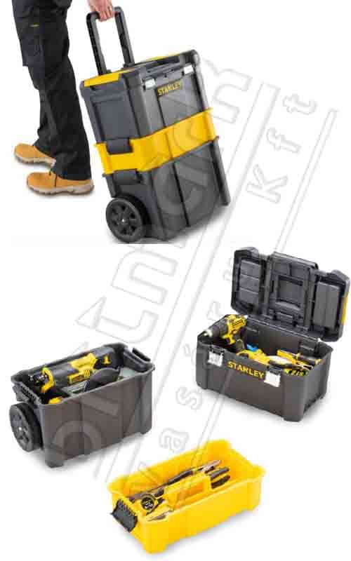 Stanley Essential 3in1gurulós szerszámláda STST1-80151